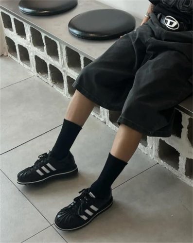 (⚠️5mm 크게 나옴)아디다스 x 클랏 슈퍼스타 코어 블랙 클라우드 화이트 IH5953 photo review