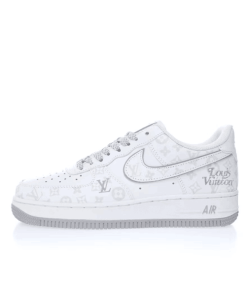 Louis Vuitton X Nike Air Force 1 한정판 스니커즈 야광 커스텀 운동화 DR9868-200