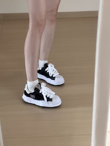【🔥인기 1위】미하라 야스히로 행크 OG 솔레 캔버스 로우 블랙 A08FW735-BLACK photo review