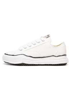 메종 미하라 야스히로 피터슨 OG 솔 캔버스 로우 스니커즈 화이트 A01FW702-WHITE